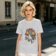 Olive Graphic T-Shirt With Raccoon Rainbow 'A Great Day To Be Trash' Print