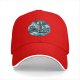 Black Baseball Cap With Stormy Sailing Ship Art Print