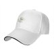 Black Baseball Cap With Cute Angry White Creature Graphic