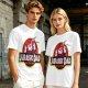 Olive T-Shirt with Jurassic Dad Dinosaur Graphic Print