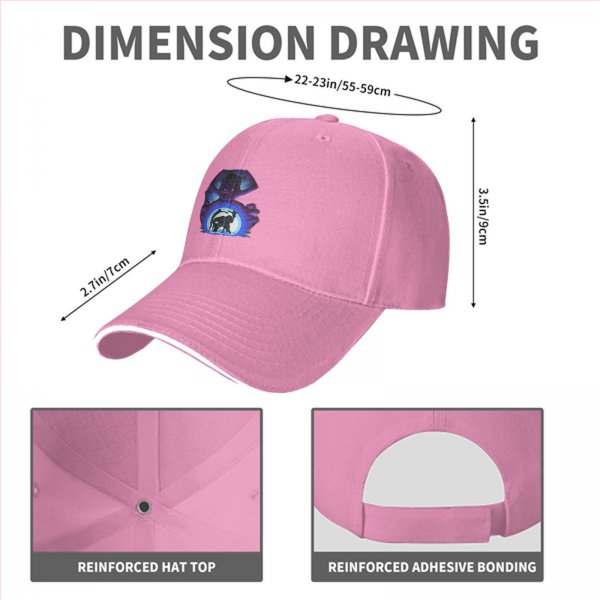 Black Baseball Cap With Dark Fantasy Villain Portal Art Print