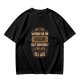 Olive t-shirt with 'I'm still waiting for wisdom that comes with old age' print