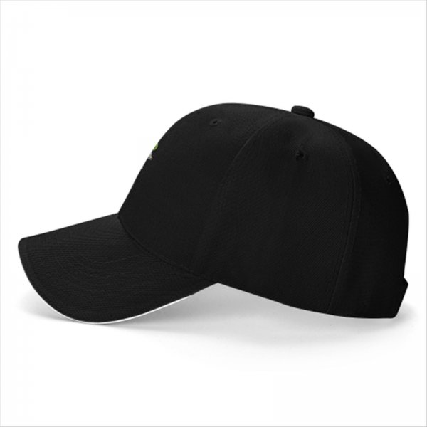 Black baseball cap with Slimer's Ghostbusters themed graphic print