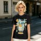 Olive T-Shirt With Kawaii Beer Can Robot Graphic
