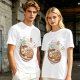 Olive Green T-Shirt With Ramen Bowl Graphic Print