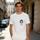 Oversized Olive T-Shirt With Wednesday Addams Portrait Print