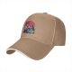 Black Baseball Cap With Playful Sushi Character Art Print