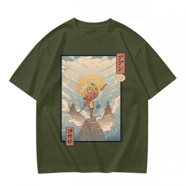 Avatar Aang Ukiyo-e Style Graphic Tee