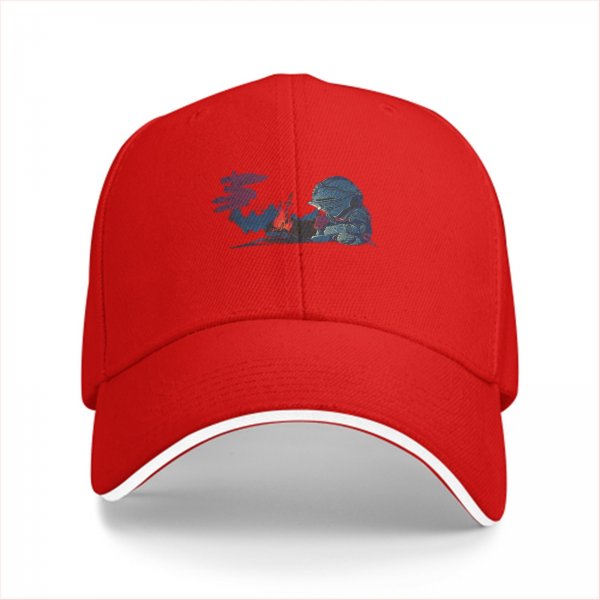 Black Baseball Cap With Knight By Campfire Graphic Print