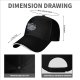 Black Baseball Cap With Whimsical Sushi Cat Bento Box Art