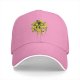 Black Baseball Cap With Distressed Yellow Skull Pirate Emblem