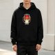 Black hoodie with 'Zero Fox Given' grumpy fox graphic print