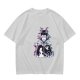Olive T-shirt with Maleficent Glitch Art Print