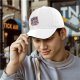 Black Baseball Cap With Retro Juice Box Graphic Print