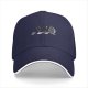 Black Baseball Cap With Studio Ghibli Character Silhouette Print