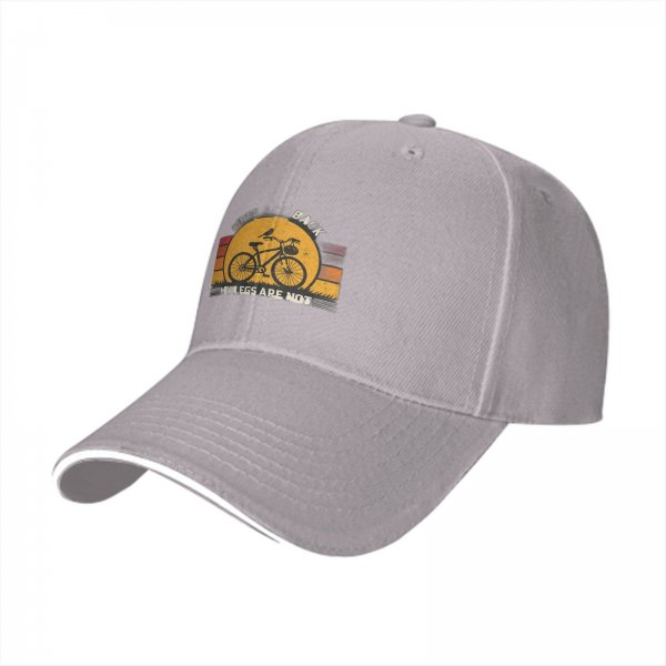 My Legs Are Not Back Cycling Themed Black Baseball Cap