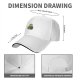 Black Baseball Cap With Cute Turtle Holding Coffee Cup Print