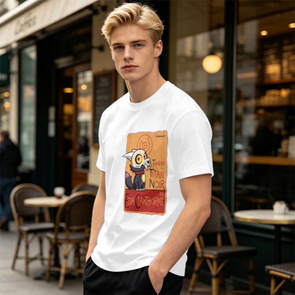 Olive Green T-Shirt with King from The Owl House Titan Noir Print
