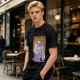 Olive graphic tee with maze and fantasy creatures reading Should You Need Us