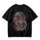 Olive T-Shirt With Dark Fantasy Skull And Monster Graphic Print