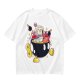 Olive T-shirt with Bomberman Character Eating Ramen Print