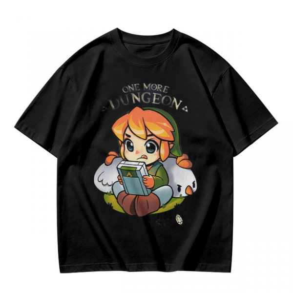 One More Dungeon Chibi Gamer T-Shirt With Zelda Character Art