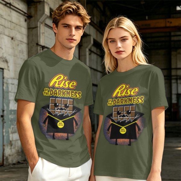 Rise of the Darkness Vampire Chocolate Bar Graphic T-Shirt