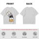 Olive T-Shirt With Stacked Cute Chibi Cats Graphic