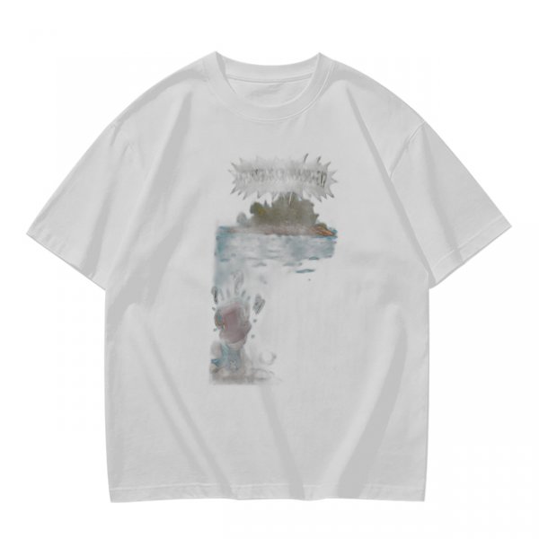 Olive Green Oversized T-Shirt With Abstract Graphic Print
