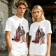 Olive Green T-Shirt with Buffy The Vampire Slayer Character Art Print