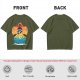 One Piece Thousand Sunny Ship Graphic Olive T-Shirt