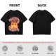 Olive T-Shirt With Calcifire Bacon Fire Graphic Print