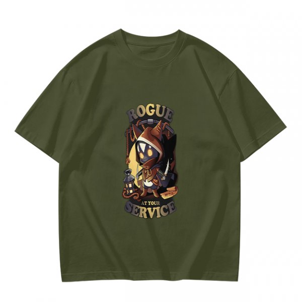 Rogue At Your Service Chibi Character Graphic T-Shirt