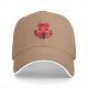 Black Baseball Cap With Red Anime Character Graphic Print