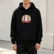 Black Hoodie With Cheering Cat 'You're Doing Supurr!' Graphic