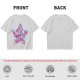 Olive T-Shirt With Patriotic Star Fast Food Print