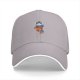 Black Baseball Cap With Cute Astronaut Animal Graphic
