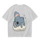 Olive T-Shirt with Sleeping Koala Nap Graphic