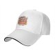 Black baseball cap with cozy raccoon on armchair and stay cozy print