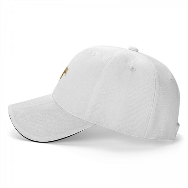 Black Baseball Cap With Cute Shocked Orange Cat Graphic