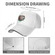 Black baseball cap with forest spirit creature graphic print