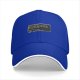 Black baseball cap with system requirements text print