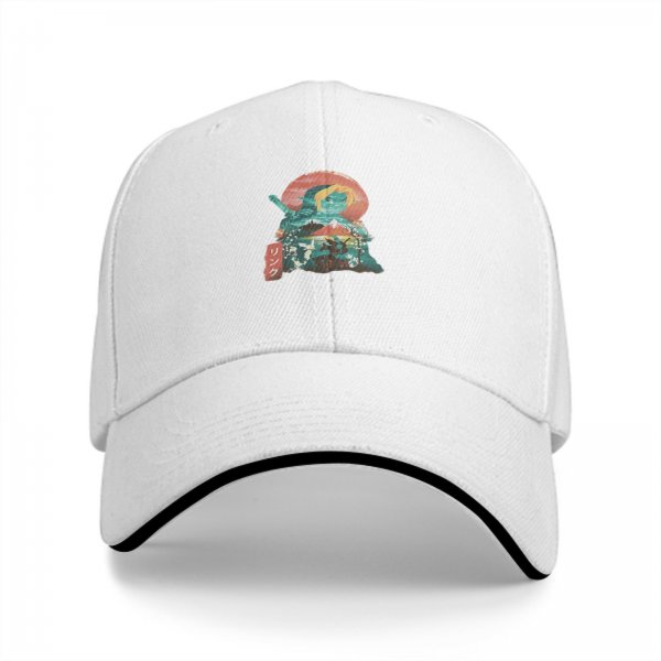 Black Baseball Cap With Themed Fantasy Warrior Art Print