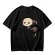 Olive T-shirt with Grumpy Axolotl Holding Coffee Print