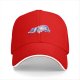 Black baseball cap with a sleeping cute cat graphic