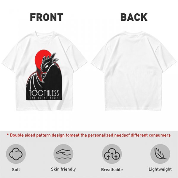 Toothless The Night Fury Dragon Graphic T-Shirt