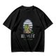 Olive green graphic t-shirt with Tonberry 'Good Night' print