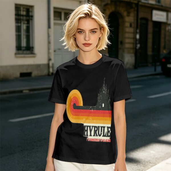 Hyrule Retro Castle Graphic T-Shirt For Fans
