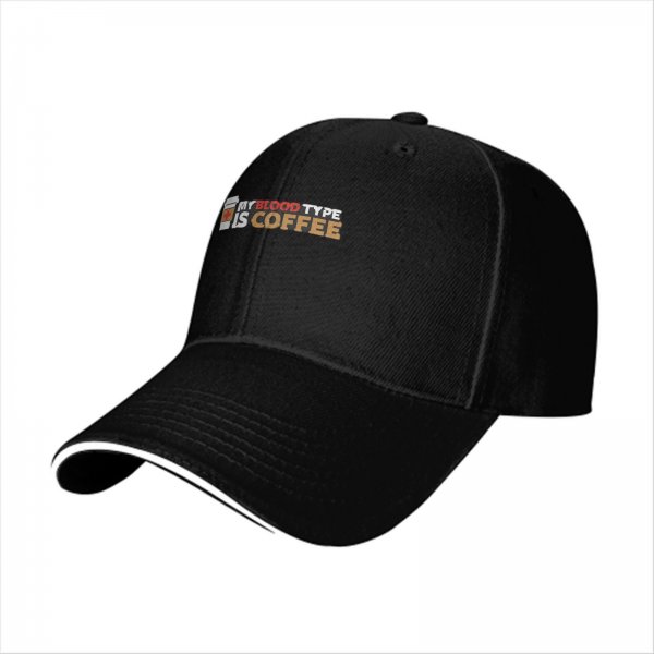 My Blood Type Is Coffee Black Baseball Cap