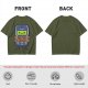 Olive T-Shirt Featuring a Retro Mobile Phone Holding a Never Forget Sign